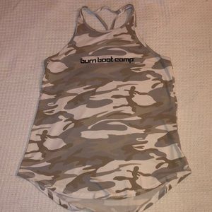 Burn Boot Camp camo tank
